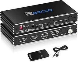 HDMI skirstytuvas 4K 60Hz ARC/eARC garso juostai HDMI jungiklis dvikryptis 1 įvesties ir 2 išvesties arba 2 įvesties ir 2 išvesties SPDIF 5.1CH jungtis D-olby Vision Atmos HDR CEC HDCP2.2 Skaleris 4K 1080 Xbox, PS5, SONOS ARC
