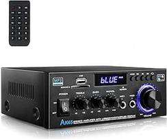 HiFi stiprintuvas, mini "Bluetooth" stereofoninis garso stiprintuvas imtuvas 12V/220V 600W 2 kanalų galios stiprintuvas Garso stiprintuvas su FM radiju, SD/USB kortelės įvestis, skirtas namams ar automobiliui