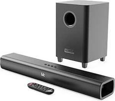 MAJORITY "Naga 60 Plus" garso juosta televizoriaus įrenginiams, 300 W 2.1 garso juosta su žemų dažnių garsiakalbiu, namų kino garso sistema, HMDI ARC, garso juosta, "Bluetooth", sieninė garso sistema, įskaitant nuotolinio valdymo pultą