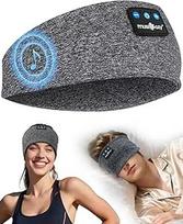 MUSICOZY "Bluetooth" miego ausinės, miego ausinės, šoninio miego ausinės, belaidės sporto ausinės, galvos juosta, 16+STD, skirtos jogai, treniruotėms, kelionėms, nemigai, technikos prietaisai vyrams / moterims