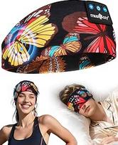 MUSICOZY "Bluetooth" miego ausinės, miego ausinės, šoninio miego ausinės, belaidės sporto ausinės, galvos juosta, 16+STD, skirtos jogai, treniruotėms, kelionėms, nemigai, technikos prietaisai vyrams / moterims