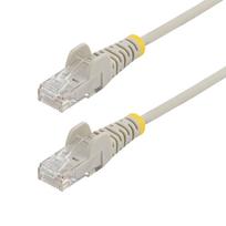 STARTECH 25CM GRAY SLIM CAT6 CABLE SNAGLESS RJ45 UTP PATCH CABLE (N6PAT25CMGRS)