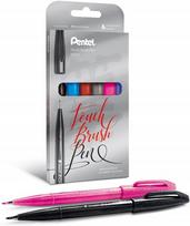 Pentel Touch Brush Pen kaligrafijos rinkinys, 6 spalvų