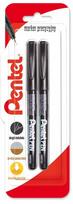 Pentel Nmf50 precizinis markeris, 2 vnt., juodas