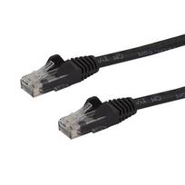 StarTech.com 50cm CAT6 Ethernet Cable - Black CAT 6 Gigabit Ethernet Wire - 250MHz 100W PoE RJ45 UTP Network/Patch Cord, Snagless with Strain Relief, Individually Tested