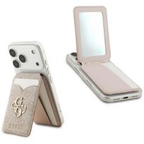 GUESS Portfolio with a mirror 4G Stand  AND  Mirror Magsafe pink