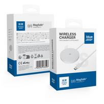 Wireless charger BLUE STAR Charging Pad 15W, compatible with MagSafe, white