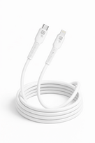 Quik Accessories QK-1022 Soft Silicone 27W Charging  AND  Data Cable, USB-C to Lightning, 1m