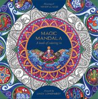 Magic Mandala a Book of Coloring in spalvinimo knyga Blue Angel