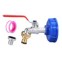 IBC talpyklės adapteris Nerūdijantis Atsparus korozijai Lengvai montuojamas Sodo žarnos jungtis 1/2inch juoda