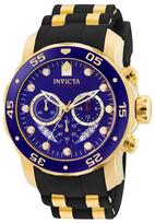 Invicta Pro Diver Quartz 48mm Gold or Black Stainless Steel with Polyurethane Blue Model Number Men's Watch mėlyna