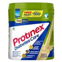 Protinex Diabetes Care Kreminio vanilės skonio maistinis mišinys 400 g indelis 16 porcijų Daug skaidulų Baltymų