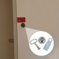 Zinc Alloy Lock Electric Meter Gas Cabinet Box Latch Security Hardware Key Trash Can Silver Water Hose Key China Mainland