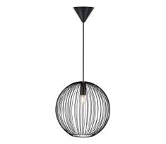 Nordlux - pakabinamas šviestuvas ant laido BERONI 1xE27/60W/230V juodas, Ø 35 cm