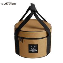BBQ Picnic Pouch Oxford Cloth Cutlery Storage Pouches Waterproof  9/14L Travel Cutlery Carrying Bag Bearing 7kg Outdoor Supplies Khaki M