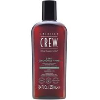 American Crew Chamolie + Pine 3-in-1 Shampoo - šampūnas, kondicionierius ir kūno prausiklis viename, 250 ml