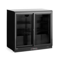 Dvejų stumdomų durų baro šaldytuvas , Arktic, 158L, Juodas, 220-240V/160W, 900x520x(H)870mm