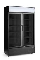 Baro šaldytuvas su apšviečiamu skydeliu, dviejų durų, Arktic, 512L, Juodas, 220-240V/510W, 1120x585x(H)1900mm
