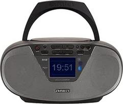 "Aiwa" BBTU-500DAB/BK Nešiojamasis DAB+ CD radijas su 2,4 colio spalvotu ekranu "Bluetooth 5.0", USB, CD/CDR/RW/MP3, Dab+, juoda spalva