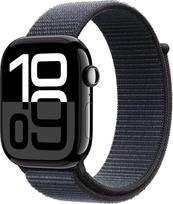 "Apple Watch Series 10" [GPS, 46 mm] - aliuminio korpusas, blizgus juodas, su sportiniu dirželiu rašalo kasetėje, vieno dydžio (restauruotas)