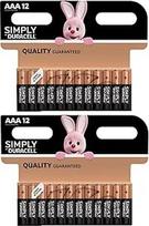 "Duracell Plus Power" AAA tipo šarminės baterijos, 24 vnt.