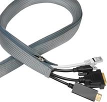 "LogiLink" KAB0072 Kabelio įvorė su užtrauktuku kabeliams apsaugoti ir tvarkingai išvaizdai užtikrinti, skersmuo 20 mm, 2 m, pilka