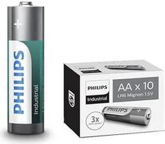 "Philips" MN1500 LR6 AA pramoninės baterijos - sidabrinės/pilkos/turkio spalvos (10 vnt.)