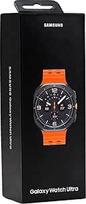 "Samsung Galaxy Watch Ultra" 47 mm titano išmanusis laikrodis su jūrine gumine oranžine juosta Dydis: S/M/L Ekranas 3,8 cm 1,5 colio 32GB Wi-Fi LTE NFC Bluetooth 4G 60,5 g Titano pilka