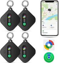 "Smart Tag Bluetooth Tracker" raktų ieškiklis, suderinamas su "iOS Find Me App" arba "Android Find Hub App" IP67 atsparus vandeniui, CR2032 keičiamos baterijos ieškiklis, skirtas raktams, bagažui, rankinėms, lagaminams ir piniginei