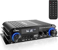 2.1 kanalo stereofoninis garso stiprintuvas, "Bluetooth 5.0" HiFi galios stiprintuvas su žemų dažnių garsiakalbio išvestimi, 300 W x 2+360 W, USB/AUX, nuotolinio valdymo pultas, žemų ir aukštų dažnių valdymas, skirtas aktyviam/pasyviam žemų dažnių garsiak