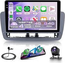 4G + 64G Android automobilinis radijas Seat Ibiza 6j 2012-2015 m. su belaidžiu Carplay Android automobiliu, 9 colių Incell jutiklinio ekrano automobilinis radijas su GPS navigacija WiFi Mirror Link Bluetooth FM/RDS/EQ/USB/SWC galinio vaizdo