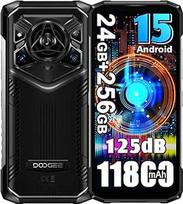 DOOGEE Blade 20 Pro 4G lauko mobilusis telefonas be sutarties, 125 dB garsiakalbis, 11800 mAh/18 W "Android 15" statybvietės mobilusis telefonas, 24GB + 256GB/2TB, 50MP AI kamera, 6,6 colių HD+ lauko telefonas