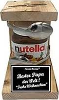 Dovana tėčiui Kalėdos Juokinga - Nutella dovana - geležinis rezervinis šaukštas Nutella - dovanų rinkinys Nutella mėgėjams - geriausias tėtis pasaulyje Fro. Kalėdos