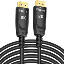DTech 8K šviesolaidinis HDMI kabelis Ilgas HDMI kabelis 8K @ 60Hz 4K @ 120Hz 2.1 48Gbps itin didelės spartos žaidimų HDR eARC HDCP sieninis suderinamas su Fire TV Soundbar PS5 PS4 Xbox 1440p 240Hz (31M)