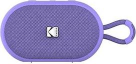 KODAK PWS-2284 Nešiojamasis belaidis garsiakalbis - IPX7, "Bluetooth", 6 W RMS, TWS stereo, 1500 mAh baterija, baterijos veikimo trukmė 10-12 val., laisvų rankų įranga, silikoninis dirželis, C tipo laidas - violetinis