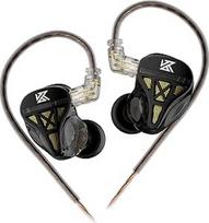 KZ DQS ausinės Dinaminės HiFi Driver ausinės Bass 2 Pin 3,5 mm sporto muzikos žaidimų ausinės (juodos, be mikrofono)