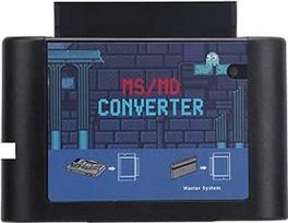 MS į MD žaidimo kortelių keitiklis, suderinamas žaidimų platformos keitiklis "Mega Drive", "Genesis" žaidimų vaizdo kasetės keitiklis (juodas)