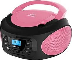 Nešiojamas CD grotuvas | CD/CD-R | USB | FM radijas | AUX-In | Ausinių lizdas | Radijas vaikams | Boombox | CD radijas | Stereo sistema | Kompaktiška sistema, gana rožinė