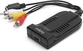S-Video į HDMI keitiklis, vaizdo keitiklis S Video į HDMI 3 Composite adapteris su vyriška jungtimi 1080P, HDMI adapteris, HDMI kabelis HDTV DVD VHS VCR