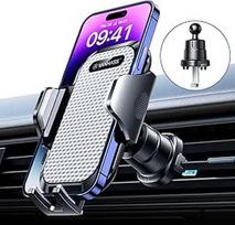 VANMASS Mobiliojo telefono laikiklis automobilyje "Pro Version" Bomboms atsparus mobiliojo telefono laikiklis automobilyje Ventiliacijos kablys 100 % silikono apsauga Automobilinis mobiliojo telefono laikiklis automobilyje 360° pasukamas stabilus išmanioj