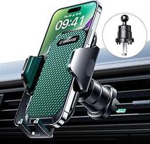 VANMASS mobiliojo telefono laikiklis automobilyje [2025 Upgrade Bombproof Ventiliacijos kablys] Laikiklis Ventiliacijos spaustukas Automobilinis mobiliojo telefono laikiklis 360° pasukamas karinės apsaugos automobilinis laikiklis mobiliajam telefonui iPho