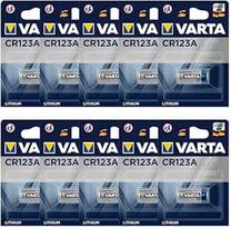 VARTA mygtukinė baterija, maža, CR123A, 10 vnt.