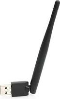 WLAN USB atmintinė "Digi Quest Q60 / Q80 / Q90 TivuSat" imtuvui - mini adapteris su +2 dB antena, 150Mbps, "Plug & Play", USB 2.0/3.0 palaikymas