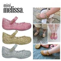 Mini Melissa Kojų Pirštų Dalis Želinis Sandalas Campana Zigzag Auksinis Rožinis Sidabrinis Vi 01.GOL (gold)/130
