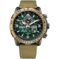 CITIZEN Promaster Laikrodis SKY Serija Citizen Saulės Laikrodis Eco-Drive Radijo Valdomas (Žalias/Atsparus vandeniui/Vyriškas) JY8074-11X Radijo bangomis valdomas