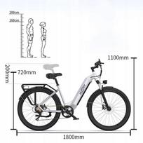 Vélo électrique - ONESPORT - OT05 - 250W - 36V 18.2Ah - 27.5 pouces