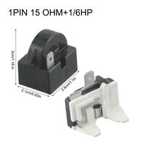 Paleidimo relė oro kondicionavimo kompresoriams Šaldytuvas PTC paleidimo relė 1/2 kaiščio 15 Ohm 1/6H Kompresoriaus apsauga nuo perkrovos 1Pin