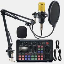 F998 Podcast Eterio Įranga Rinkinys, Profesionalus Eterio Garso Plokštė su Mikrofono Rinkiniu, Mikšeris, Įrašų Studijos Paketas, Muzika, Dainavimas