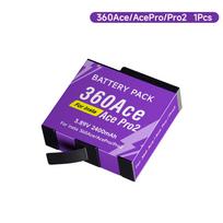 2400mAh Didelės Talpos Baterija Insta360 Ace Pro Ace + 3 lizdų LED greitasis įkroviklis Insta 360 Ace Pro 2 veiksmo kameros priedams 1battery