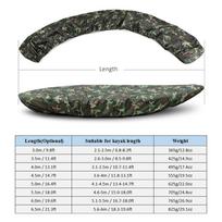 Profesionalus universalus baidarių dangtis kanojų valties vandeniui atsparus UV atsparus dulkėms saugojimo dangtelis Camouflage 3 3.0m